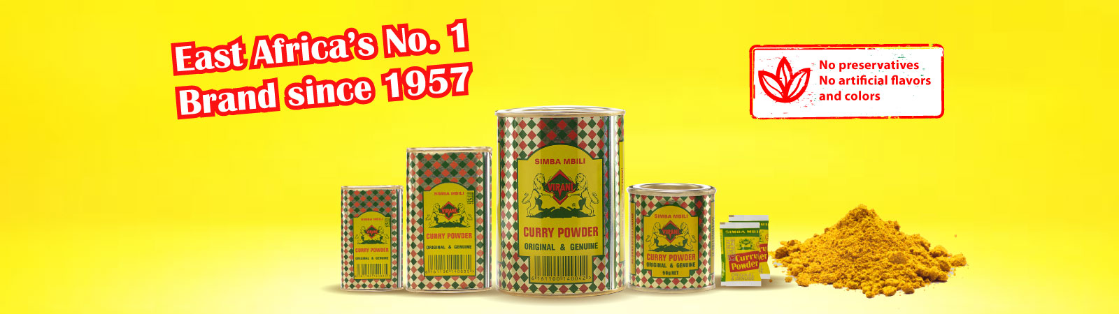 Simba Mbili -East Africa's number 1 curry powder spice since 1957
